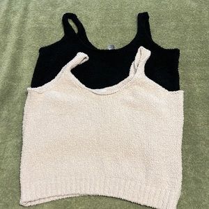 Loungewear from Sam’s Club. One beige and one black.